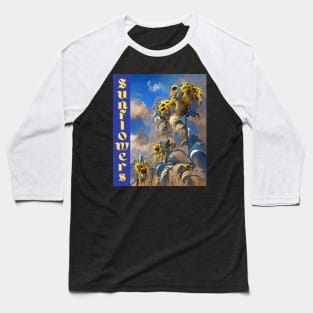 Sunflowers, antiwar blue-yellow Baseball T-Shirt